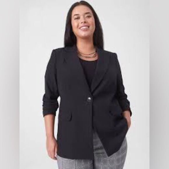 NWT LANE BRYANT 24 Sexy Stretch Dress Preppy Jacket - Picture 12 of 12
